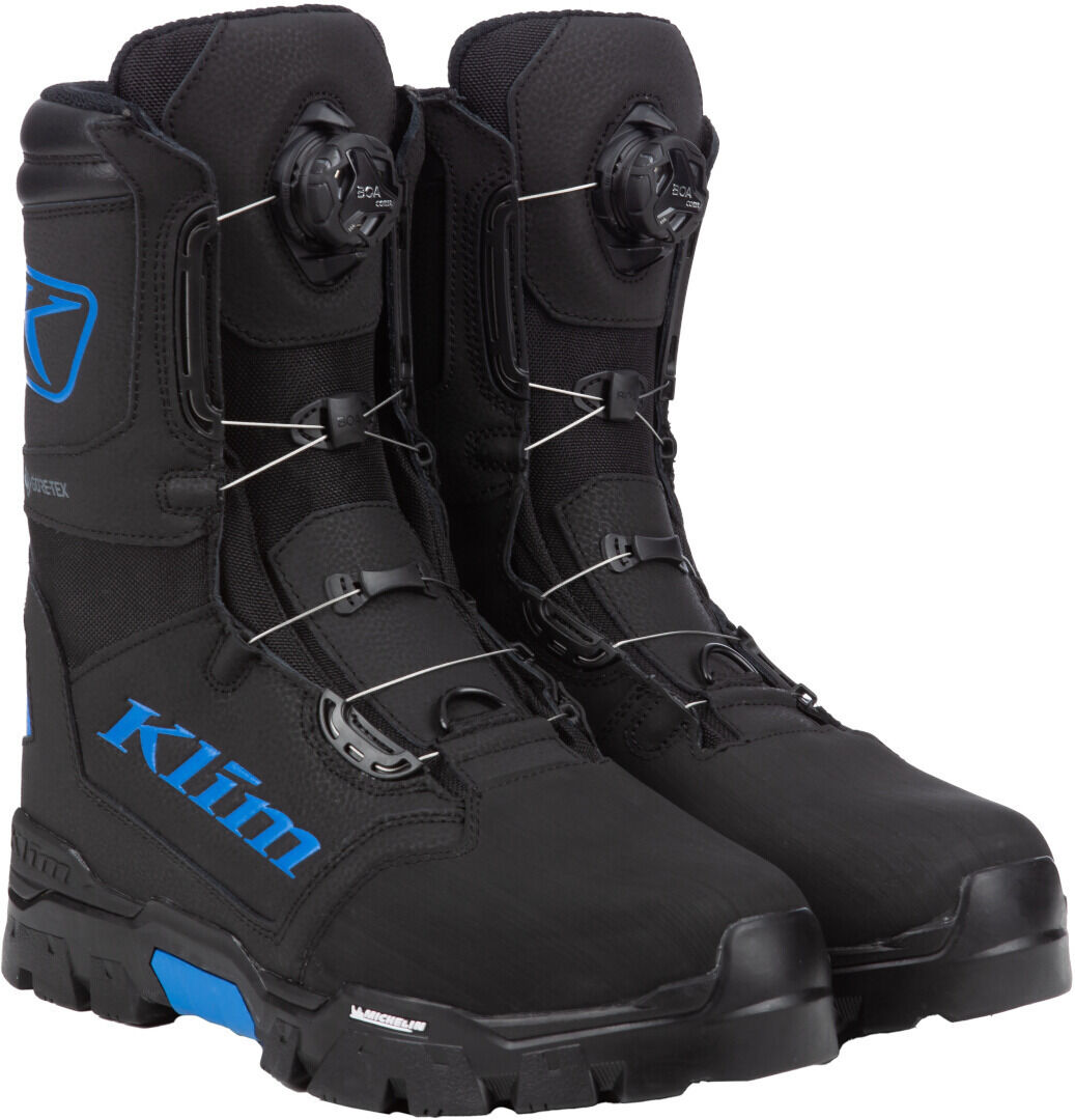 Klim Klutch GTX BOA Stivali da motoslitta Nero Blu 41