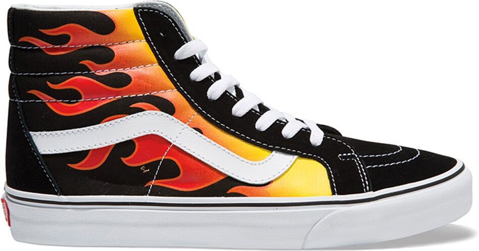 Vans Sneakers Ua Sk8 Hi Reissue Flame Nero Bianco Uomo EUR 44 / US 10,5