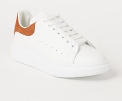 Alexander McQueen Larry Oversized sneaker van kalfsleer - Wit