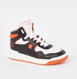 Valentino One Stud sneaker van leer - Oranje