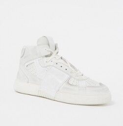 Valentino VL7N sneaker van kalfsleer met logo - Wit