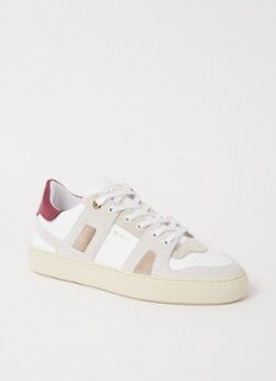 Mason Garments Bari sneaker van leer met nubuck details - Beige