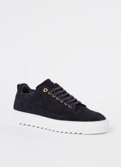 Mason Garments Torino sneaker van suède - Donkerblauw