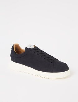 Emporio Armani Sneaker van nubuck - Zwart