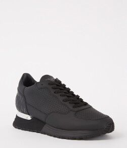 Mallet Popham sneaker van leer - Zwart