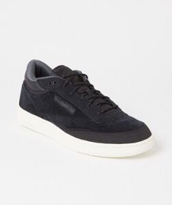 Reebok Club C sneaker van suède - Donkerblauw