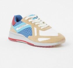 Scotch & Soda Vivex sneaker met suède details - Zand