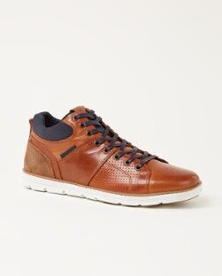 Dune London Stakes sneaker van leer - Lichtbruin