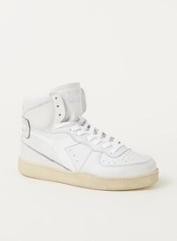 Diadora Mi Basket Used sneaker van leer - Gebroken wit