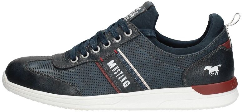 Mustang - Heren Veterschoenen  - Blauw - Size: 45 - male