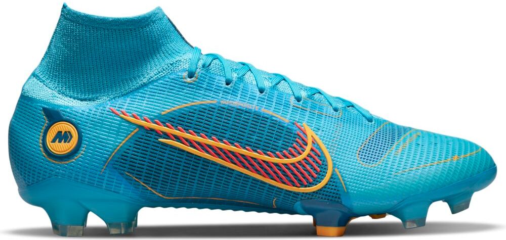 Nike Mercurial Superfly 8 Elite Gras Voetbalschoenen (FG) Blauw Oranje - 44