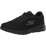 Skechers Heren Go Walk 5 Demitasse Sneaker, Zwart Textiel Synthetische Trim, 42 EU