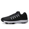 VOSMII -sneakers Men Golf Shoes Waterproof Spikes Golf Footwear Men Anti Slip Golfing Sneakers Walking Shoes (Color : Scs-01black, Size : 38 EU)