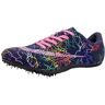 GiMLy Heren Dames Atletiekschoenen Lichtgewicht Spikes Loopschoenen Voor Hoogspringen Verspringen Sprint,Purper,5UK