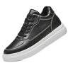 CCAFRET Gymschoenen voor heren Height-increasing insole black and white men's height-increasing sneakers casual large size casual sports sneakers (Color : Schwarz, Size : 42 EU)