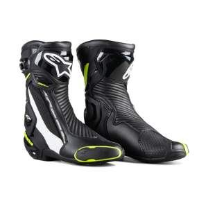 Alpinestars MC-Støvler  SMX Plus V2 Svart-Hvit-Gul Fluo