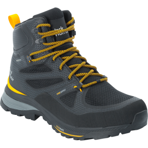 Jack Wolfskin Men's Force Striker Texapore Mid Black / Burly Yellow XT 40, Black / Burly Yellow XT