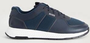 Boss Sneakers Titanium Runn Mem Blå  Male Blå