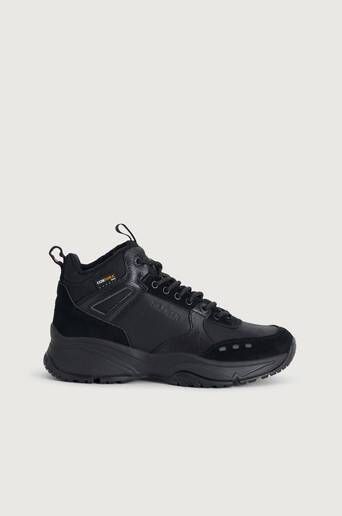 Tommy Hilfiger Sneaker High Sneaker Boot Leather Svart  Male Svart
