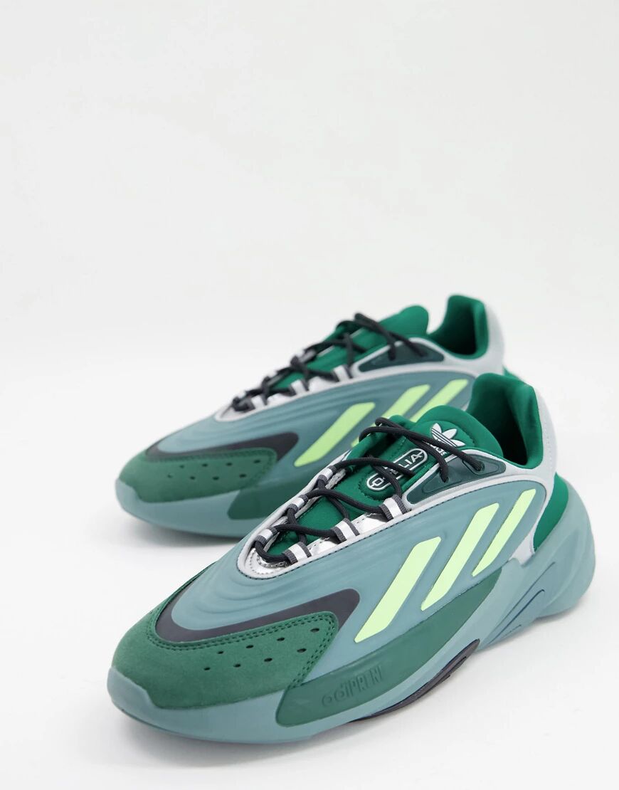 adidas Originals Ozelia trainers in green and hazy emerald  Green