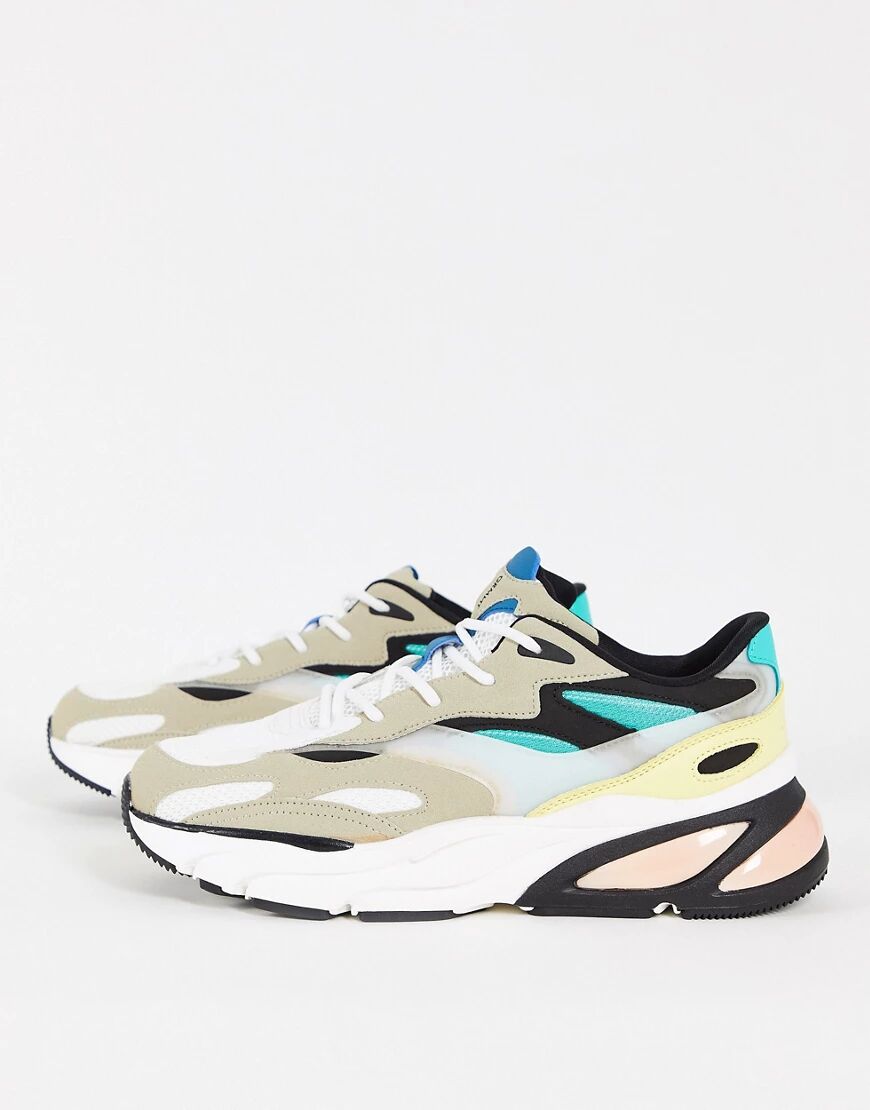 Bershka colour block trainer-Multi  Multi