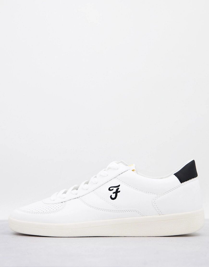 Farah markley trainers in white  White