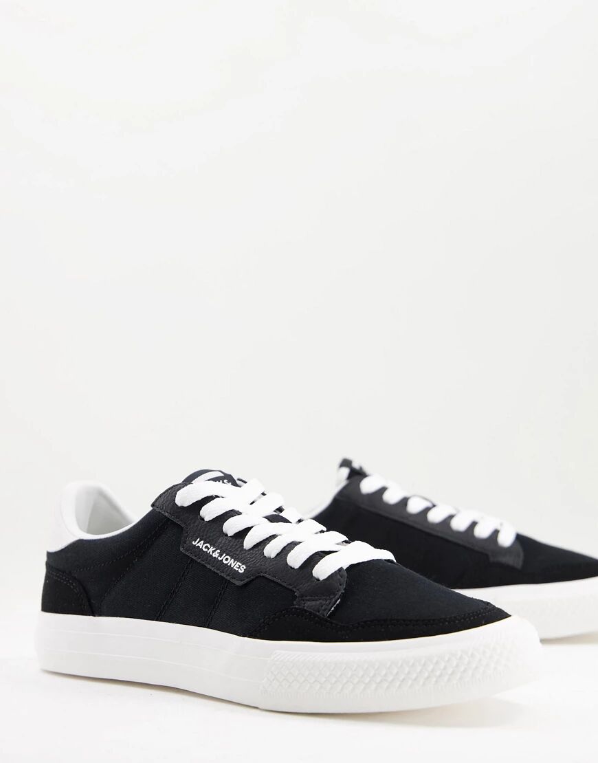 Jack & Jones micromesh trainers in black  Black