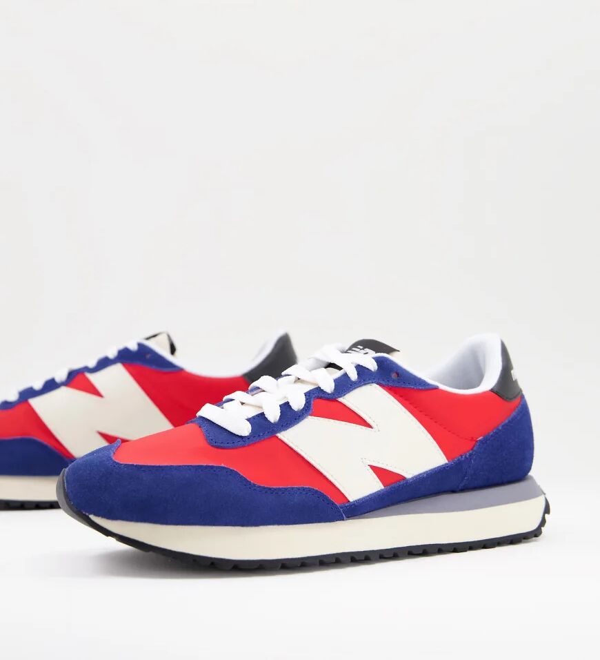 New Balance 237 trainers in blue and red  Blue