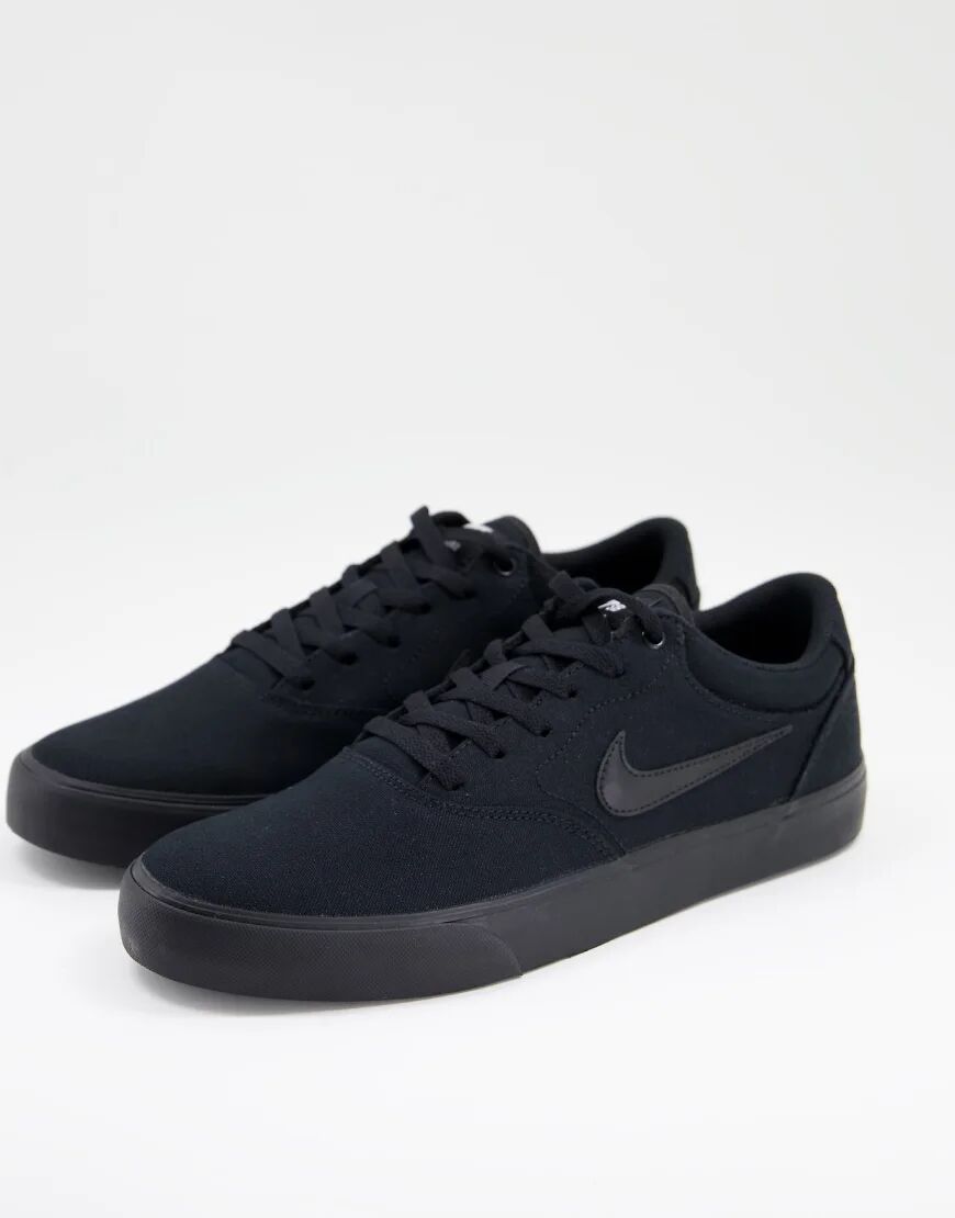 Nike SB Chron 2 in black canvas  Black