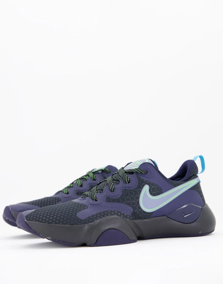 Nike Training SpeedRep trainers in black and green  Black
