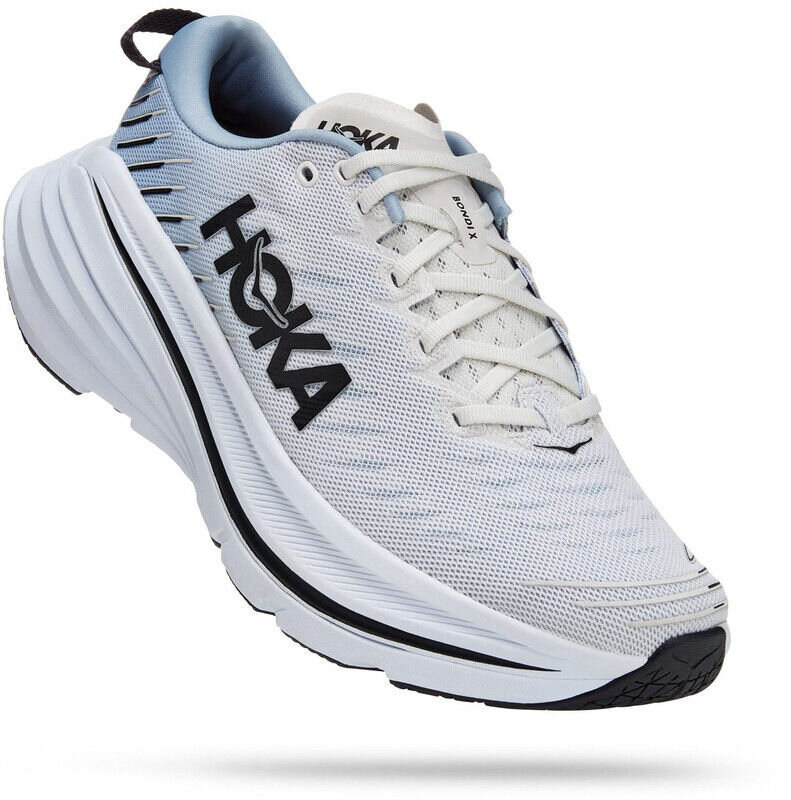 Hoka One One Bondi X Running Shoes Men Hvit/Grå US 12,5   EU 47 1/3 2022 Løpesko hardt underlag