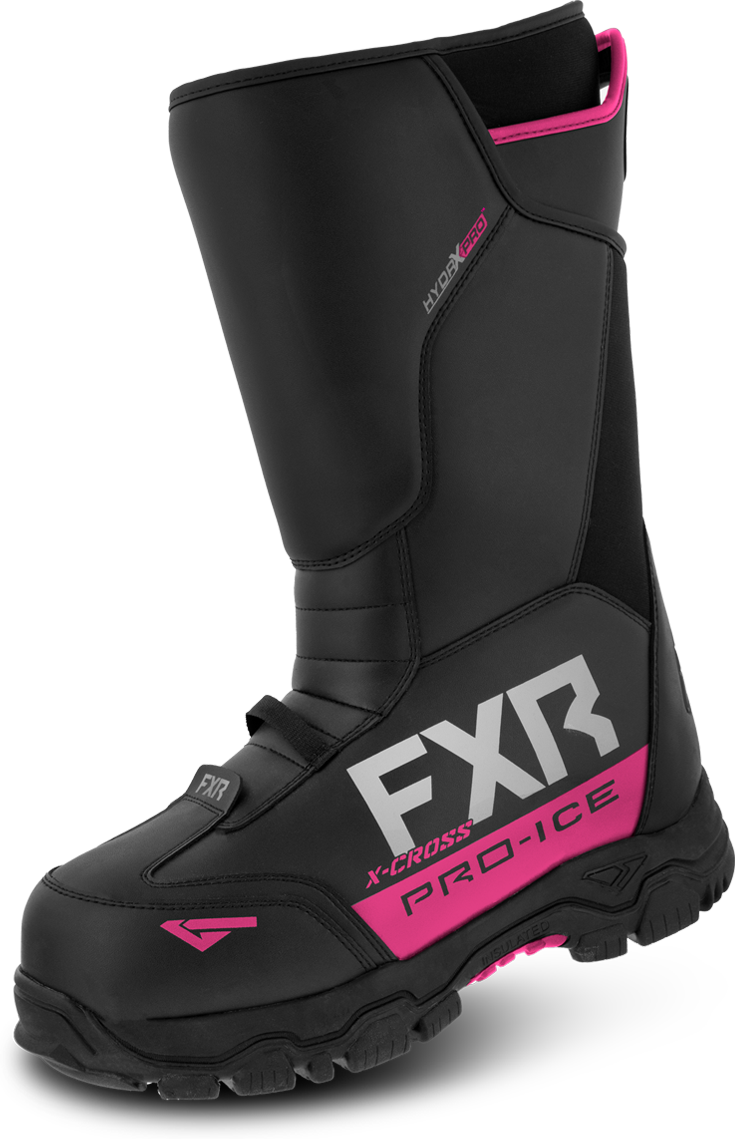 FXR Snøscooterstøvler FXR X-Cross Pro-Ice Fuksia-Svart