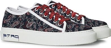 Etro Bandana Print Sneakers Navy