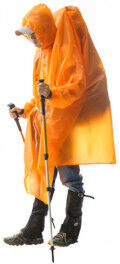 3F UL GEAR ultralett Poncho - Oransje, 15D