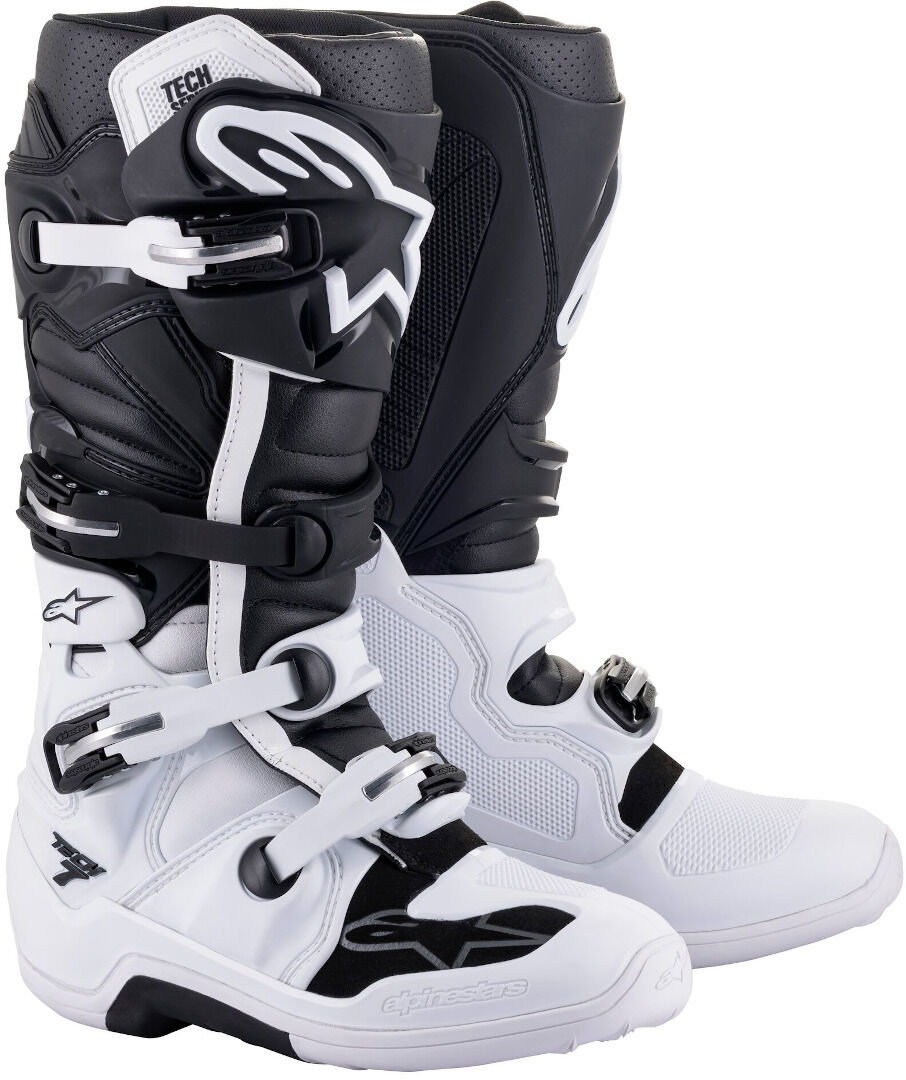 Alpinestars Tech 7 Motocross Boots Motocross Støvler 39 Svart Hvit