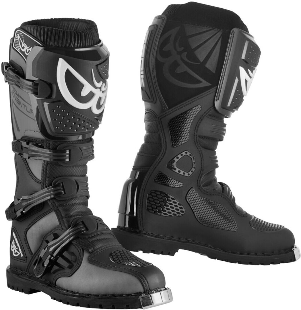 Berik Terrain Adventure Enduro / MX Boots Eventyr Enduro / MX Støvler 44 Svart Grå