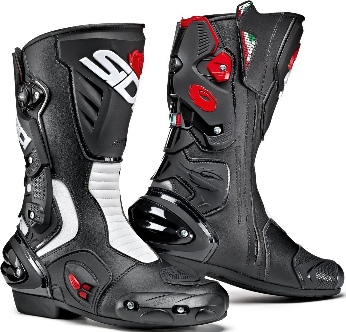 Sidi Vertigo 2 Motorcycle Boots Motorsykkel Støvler 43 Svart Hvit