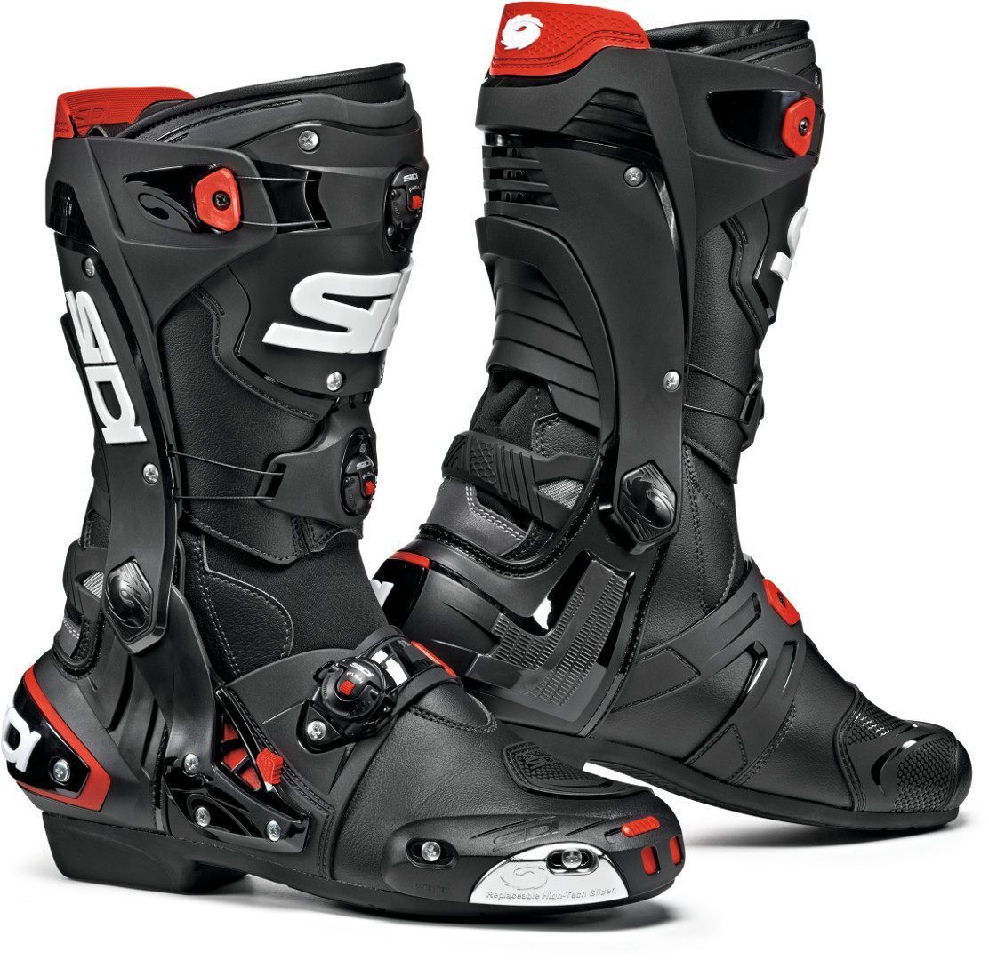 Sidi Rex Motorcycle Boots Motorsykkel Støvler 48 Svart