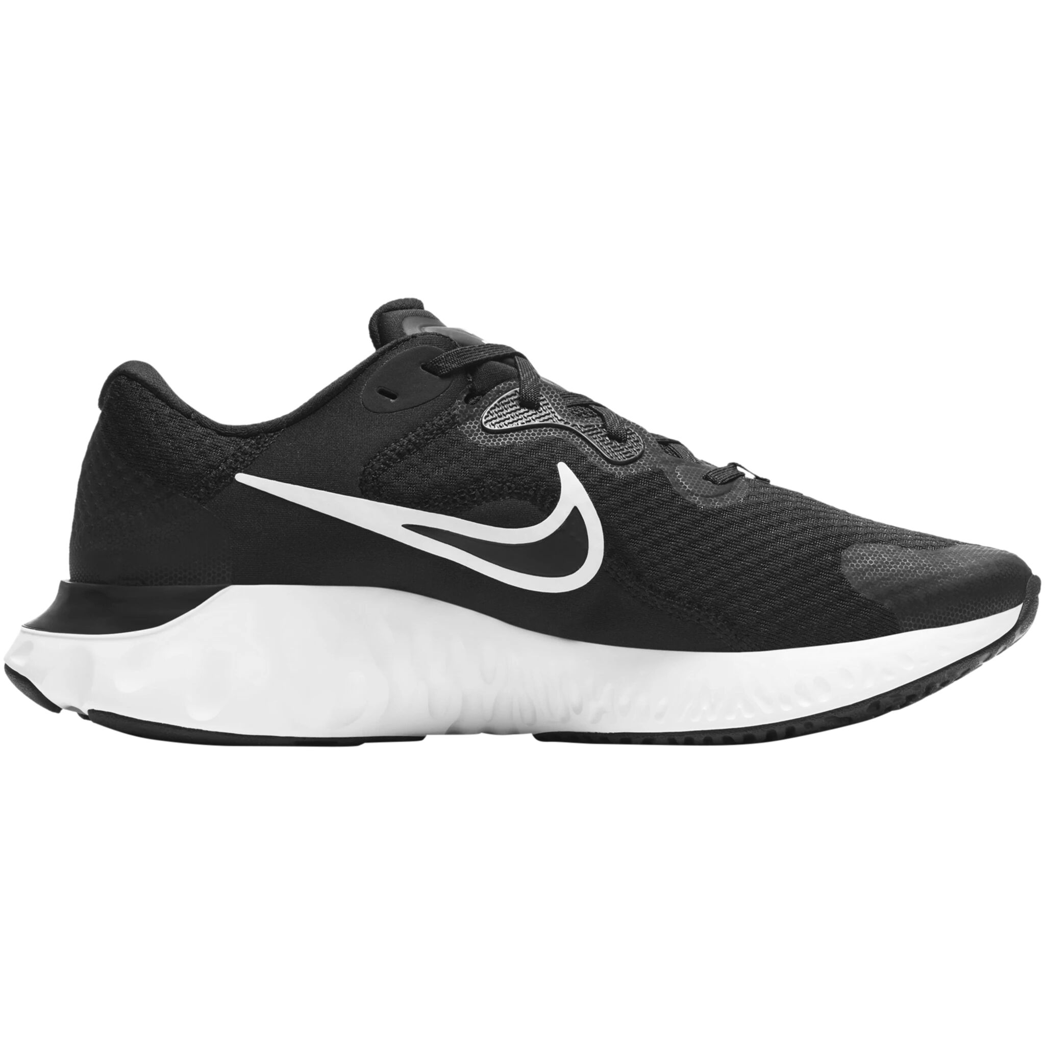 Nike Renew Run 2, løpesko herre 41 BLACK/WHITE-DK SMOKE