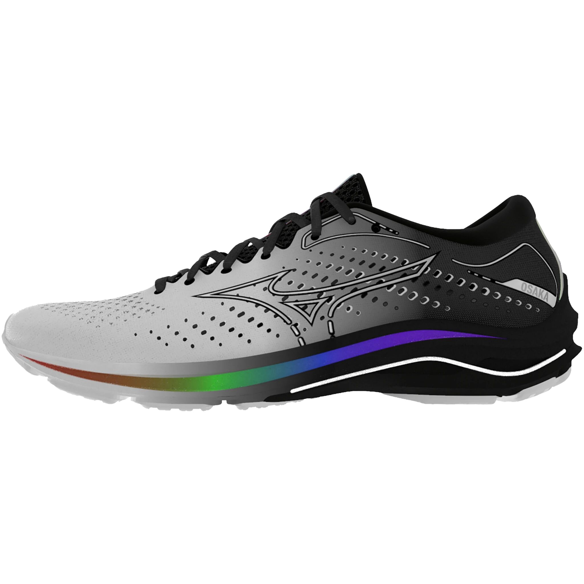 Mizuno Wave Rider 25, løpesko herre 41 White / White / Silv