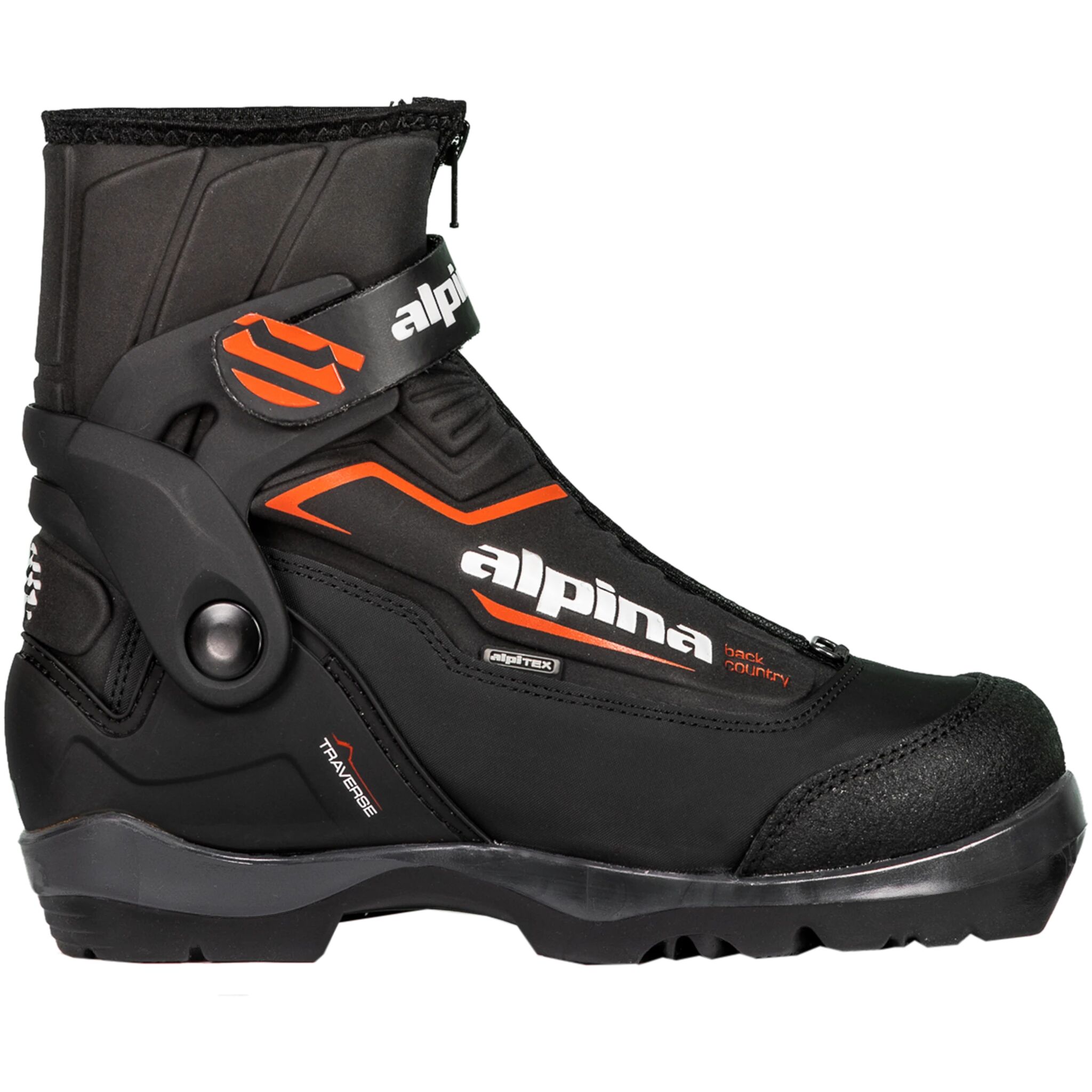 Alpina BC Travers Langrennsstøvel 44 Black/Orange