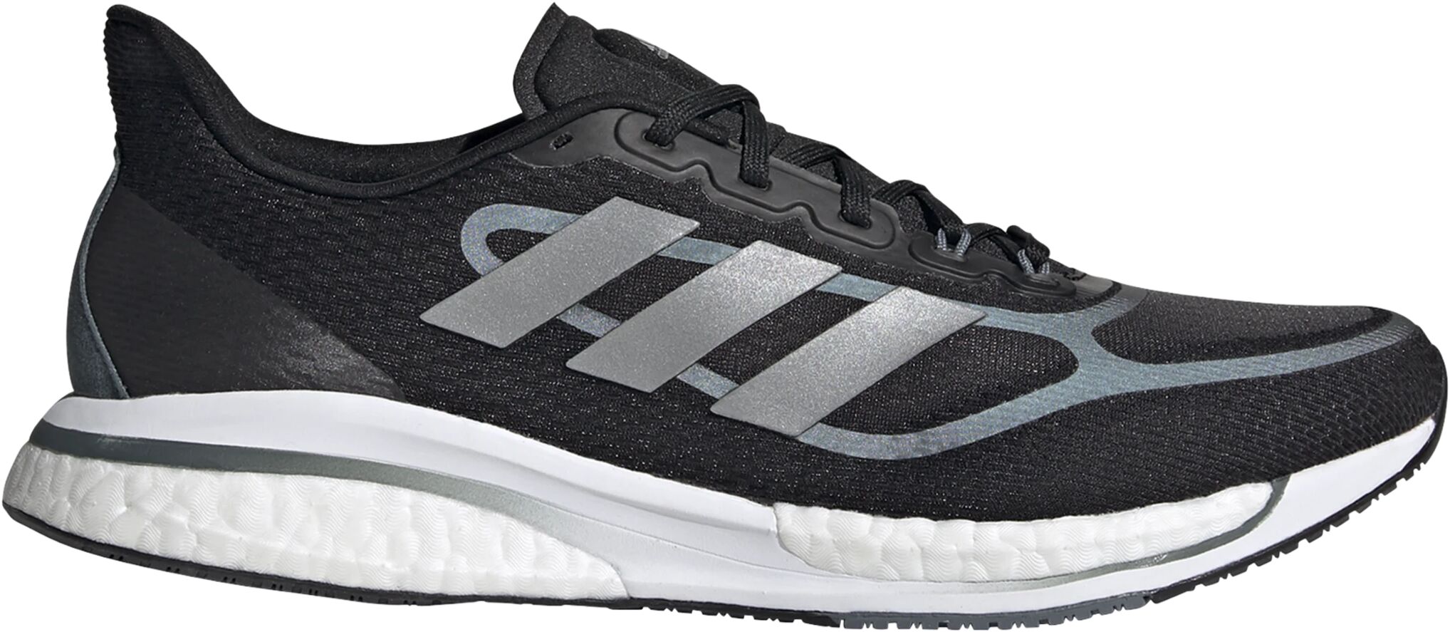 adidas Supernova+, løpesko herre 44 core black/silver me