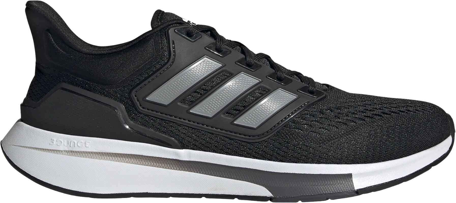 adidas EQ21 RUN, løpesko herre 41 1/3 Core Black/iron Met.