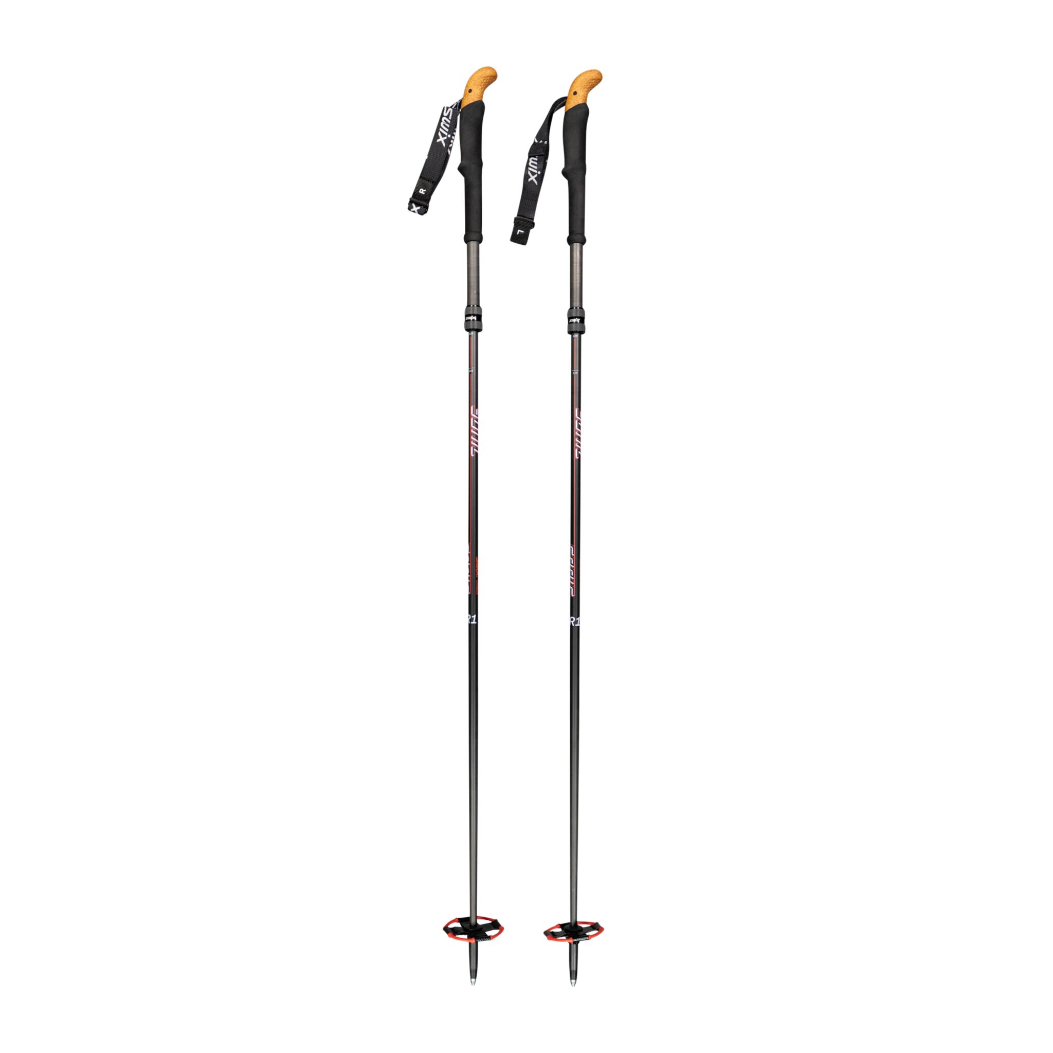 Swix Adjustable Poles Swix Sonic R1 Trekking Handle 21/22, langrennsstav 1150-1400 BLACK