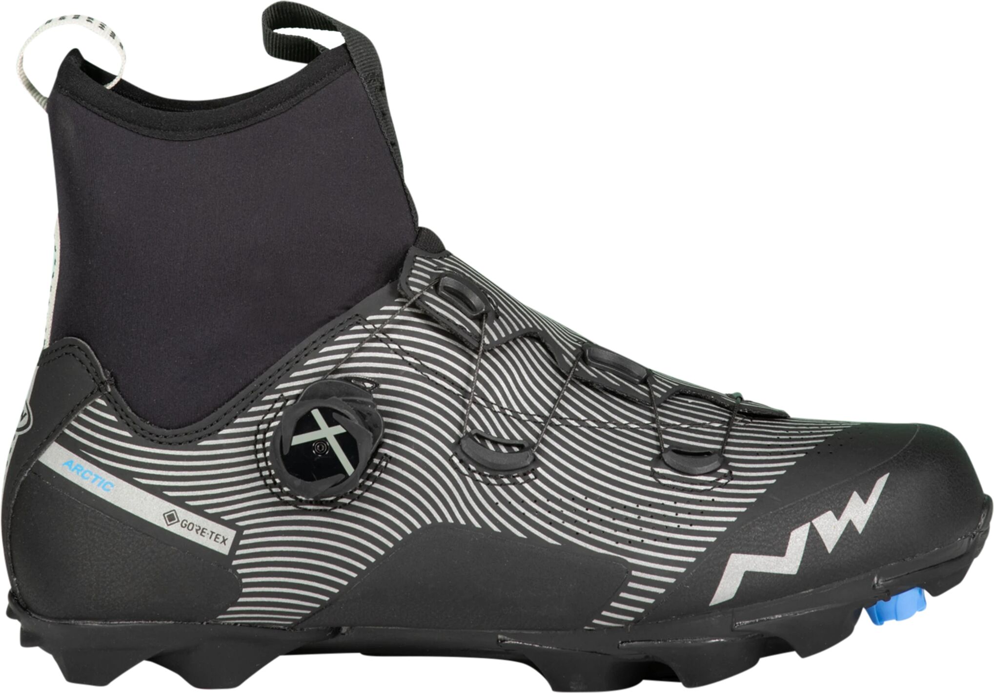 Northwave Celsius XC Arctic GTX, sykkelsko vinter, terreng, unisex 40 Black/Reflective