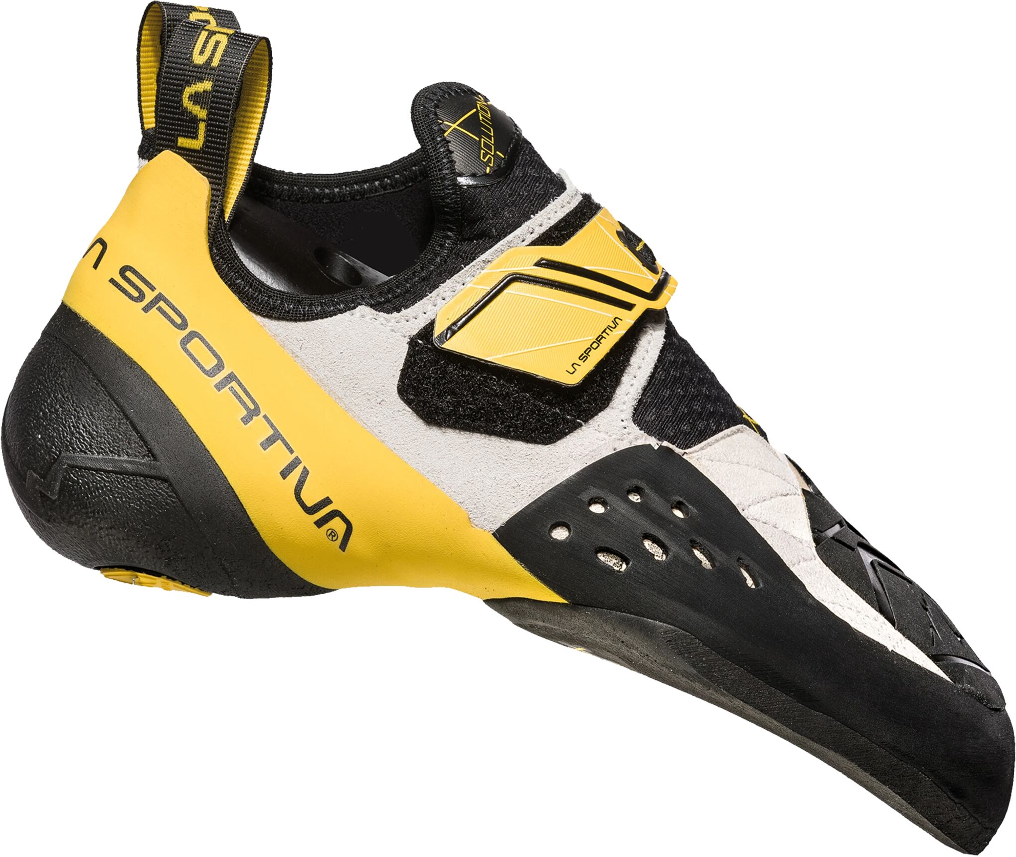 La Sportiva Solution, klatresko unisex 35.5 White/Yellow