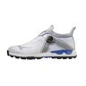 Mizuno Golf Mizuno Wave Hazard Boa męskie buty golfowe, biało/niebieskie, białe, standardowa, bez spikowe, 11