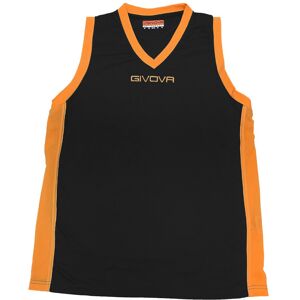 Matchställ Basket Givova KITB053XLSvart/Orange Svart/Orange