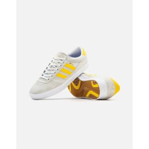 Men's Adidas Puig Indoor Shoes - Crystal White/Bold Gold/Cloud White - White Gold - Size: 9