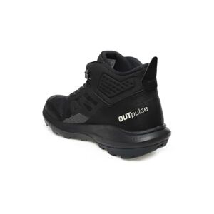 Salomon Outpulse Mid Gore-tex Hiking Boots for Men Climbing Shoe, Black/Ebony/Vanilla Ice, 7.5 UK